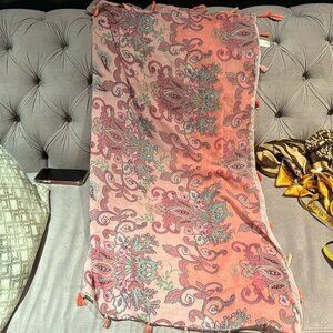 Do Everything In Love Pink Romantic Scarf In Pinks
